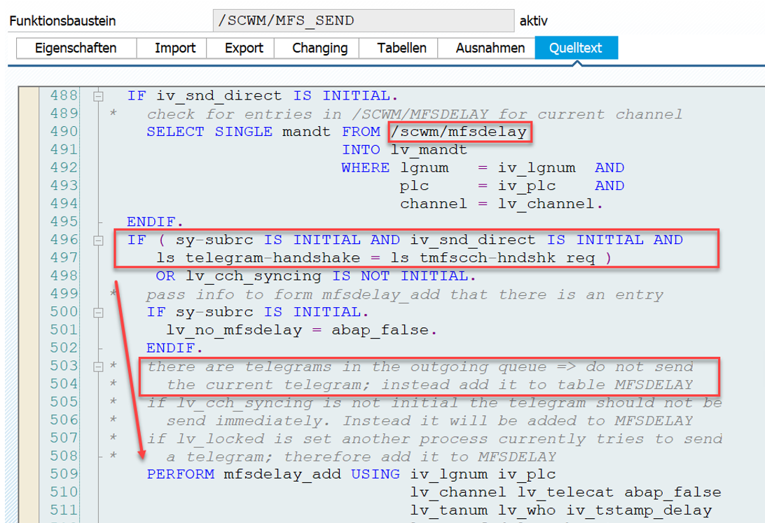 SAP EWM MFS PLC communication_32